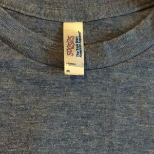 American apparel blue heather t shirt, size medium